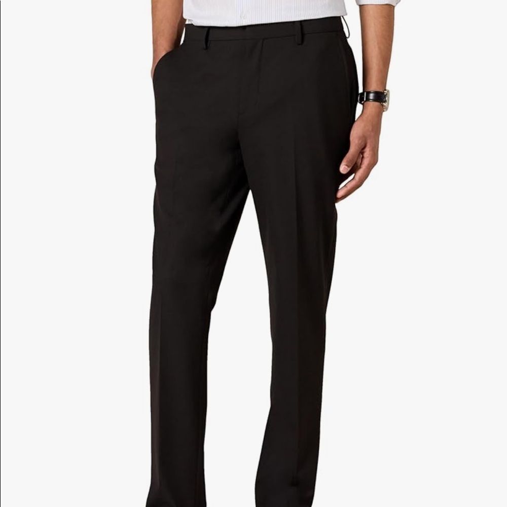 Black Amazon Essentials Slim Fit Pants